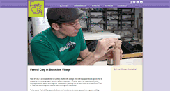 Desktop Screenshot of feetofclaypottery.com